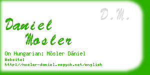daniel mosler business card